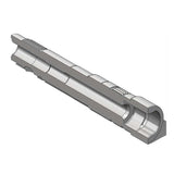 Cold forging output shaft made of 20CrMoM steel with dual heat treatment, precision splines, and laser marking for high durability and accurate power transmission