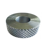 High-precision industrial hub with diamond knurling made of durable Grade 25 material for mechanical assemblies