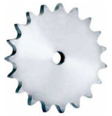 Close-up of shiny metal platewheels used in industrial machinery
