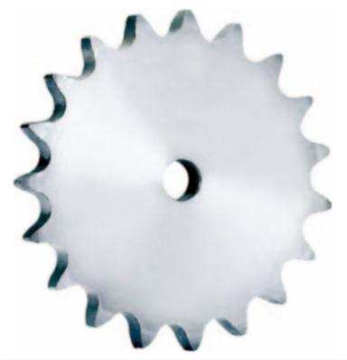 Close-up of shiny metal platewheels used in industrial machinery
