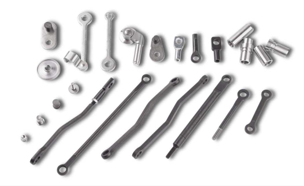 Set of forged steel connecting rods for high-performance engines with precision machining and high-temperature resistance