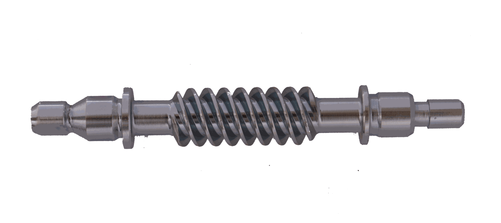 Hardened alloy steel worm shaft for precise and durable gear transmission in industrial machinery