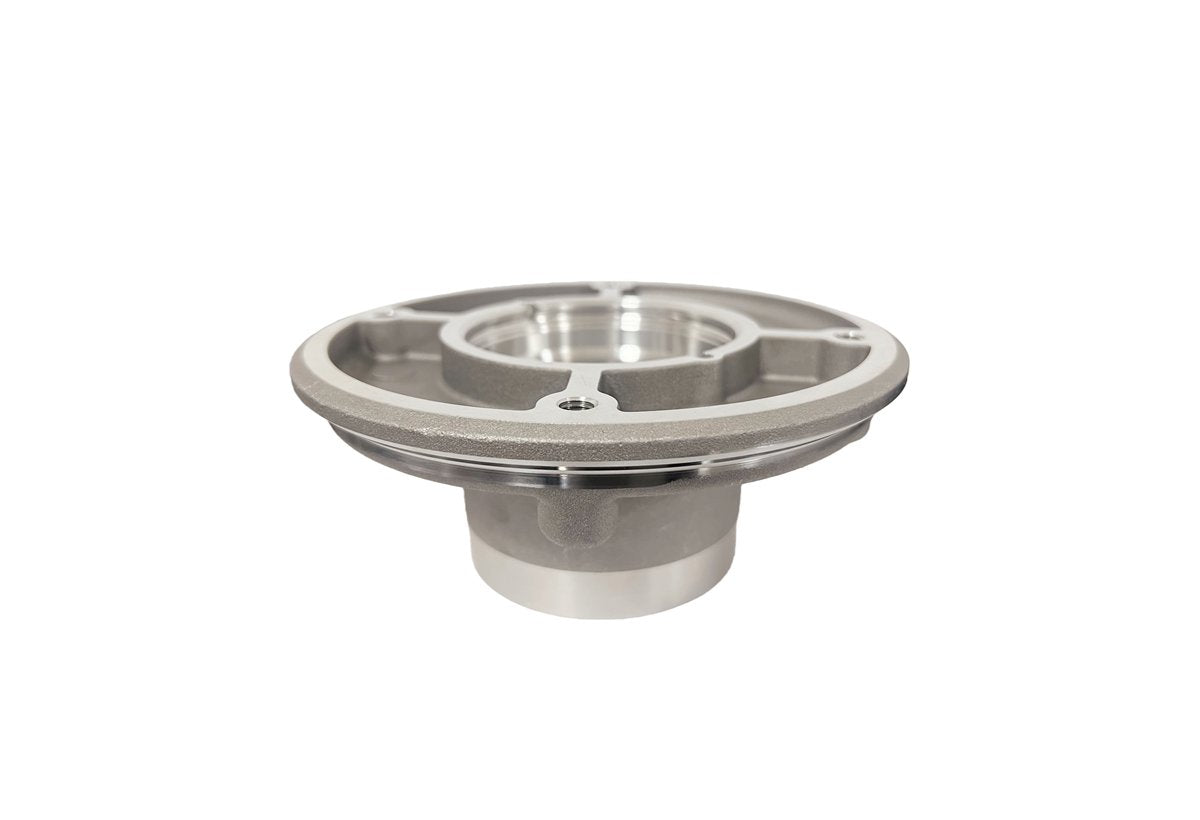 Real machined upper air chamber cover from aluminum die casting