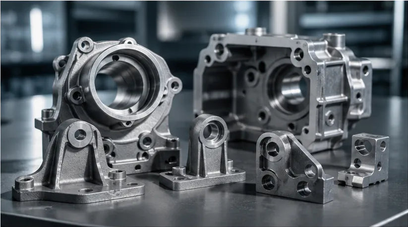 Machined casting components