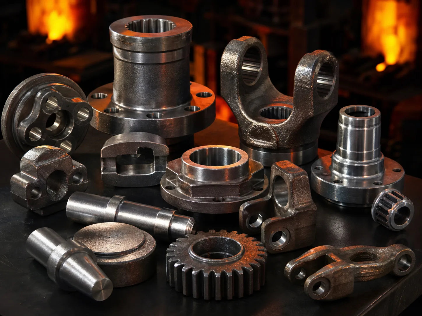 Machined hot and cold forged components manufactured by Jinhua Machinery