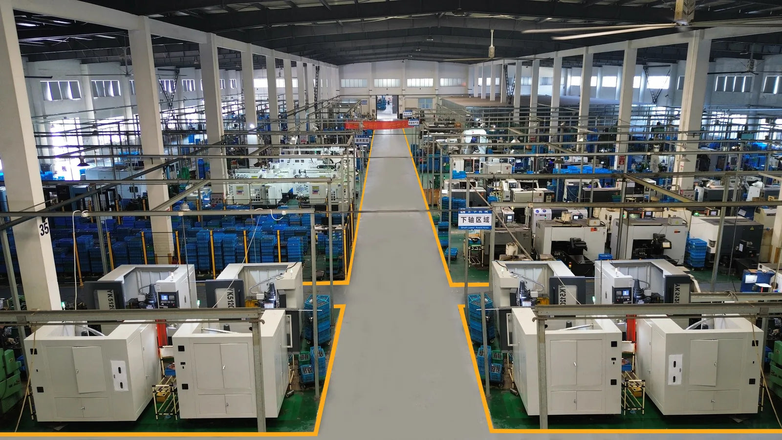 Jinhua Machinery precision machining workshop with CNC production equipment