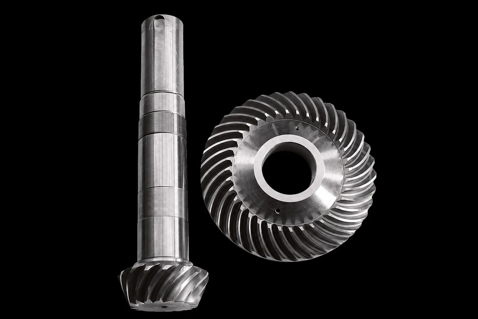 Bevel gear and pinion components