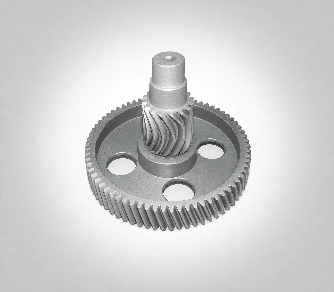 Helical gear shaft components
